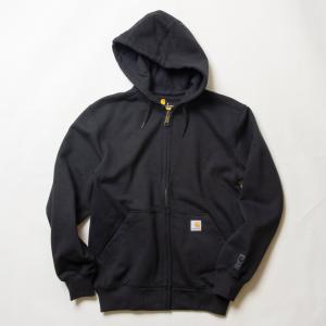 カーハート パーカー RAIN DEFENDER HEAVYWEIGHT FULLZIP SWEATSHIRT スウェットシャツ 100614 001 BLACK メンズ CARHARTT