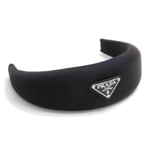 プラダ カチューシャ NYLON LOGO HAIR BAND ナイロン ロゴ ヘアバンド 1IH016 074 F0002 NERO レディース PRADA