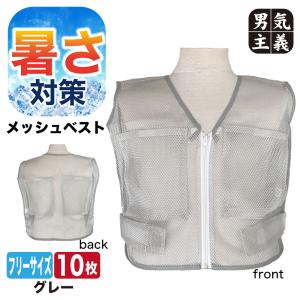 冷却ベスト メッシュ ベスト本体のみ 熱中症対策 猛暑 通気性抜群
