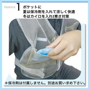冷却ベスト 保冷剤付 4個 日本製保冷剤 セッ...の詳細画像4