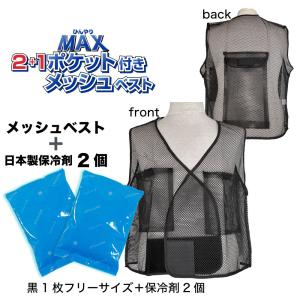 冷却ベスト 保冷剤付 2個 日本製保冷剤 セッ...の詳細画像2