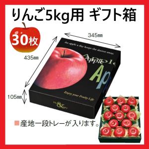 ヤマニパッケージ りんご箱 L-2529 りんご4個手提箱 220×120×195mm 1