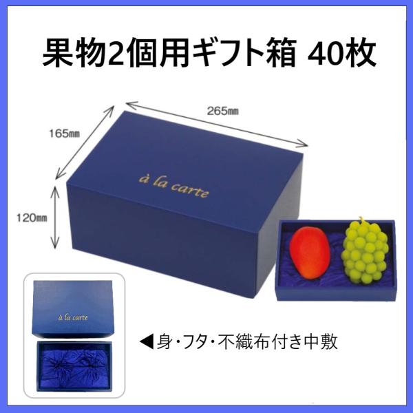 アラカルト No.2 紺 40枚セット AA7302 マンゴー ぶどう シャインマスカット 桃 等 ...