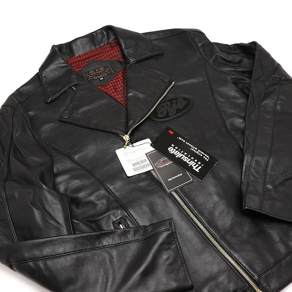 フラットヘッド RJB(アールジェイビー) LAMBSKIN W-RIDERS JACKET ライダ...