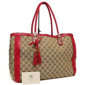 GUCCI（グッチ） プリンシー トートバッグ GGキャンバス レザー