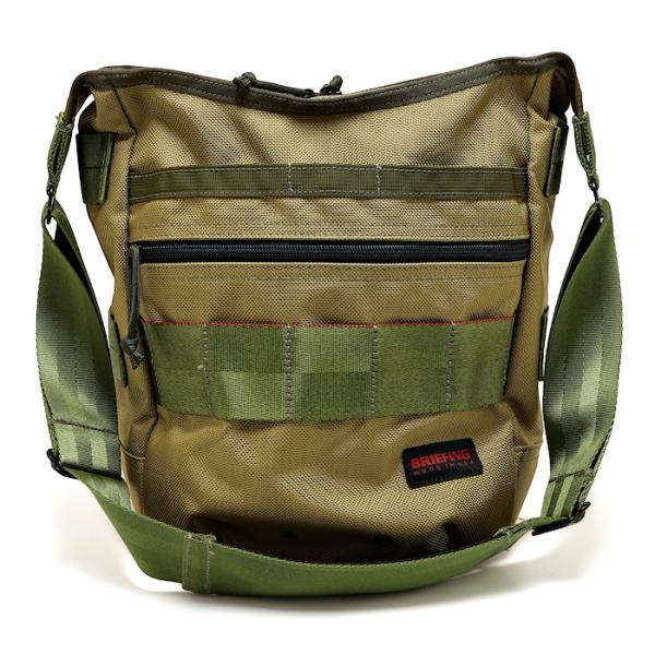 美品 ブリーフィング デイトリッパー ショルダーバッグ カーキ BRF032219 ナイロン BRI...