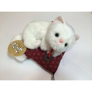 猫侍 玉之丞 ぬいぐるみ (茜柄座布団) （トレンドマスター