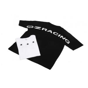 OZレーシング ビッグシルエット Tシャツ 半袖 モータースポーツ ウェア メンズ レディース ユニセックス コットン 綿 ホワイト ブラック 白 黒