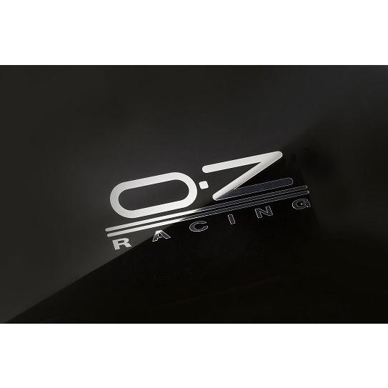 OZレーシング STIKER AG ステッカー 大 200x60mm 1枚 クロム