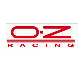 OZレーシング STIKER AG ステッカー 大 300x100mm 1枚 レッド