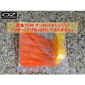 匠魚75 #5 サンセットオレンジ　outlet｜oz-tackle-webshop