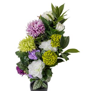 ダリア 菊 マム しきみ(樒)付き 造花 2束...の詳細画像4