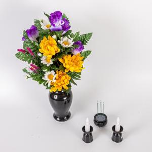 トルコキキョウ 菊 造花 2束 固定具付き 造...の詳細画像1
