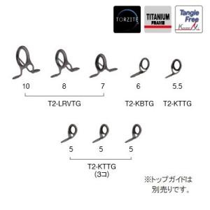 Fuji T-LRVTG129 ガイドセット トップガイド別売り Tカラー チタン