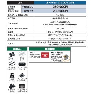 ジョイクラフト ゴムボート J-キャット315...の詳細画像2