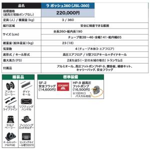 ジョイクラフト ラポッシュ260+ホンダ2馬力...の詳細画像2