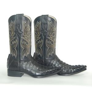 ウエスタンブーツ メンズ 27.5 ワニ革 カ...の詳細画像1