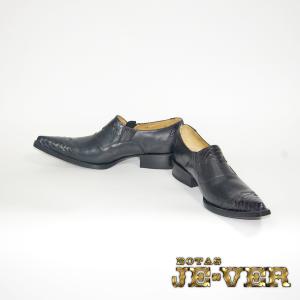 ビジネスシューズ メンズ 26.0 パイソン ポインテッドトゥ ロカビリー