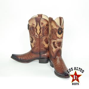 ウエスタンブーツ メンズ 26.0 パイソン スクエアトゥ 本革 : オオゼキ