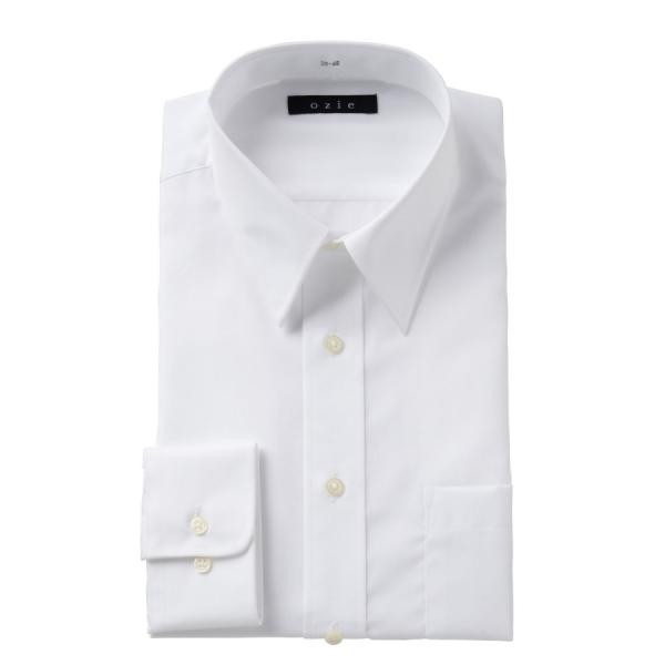 ワイシャツ メンズ ドレスシャツ レギュラーフィット 形態安定 綿100％ プレミアムコットン ブロ...
