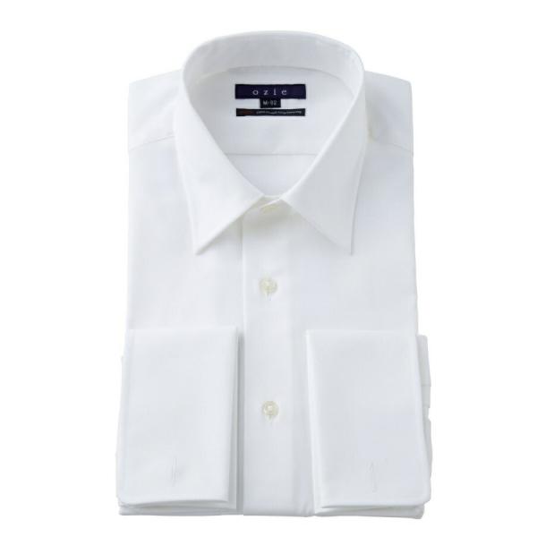 ワイシャツ メンズ 長袖 カッターシャツ yシャツ ビジネスシャツ イージーケア  ダブルカフス レ...