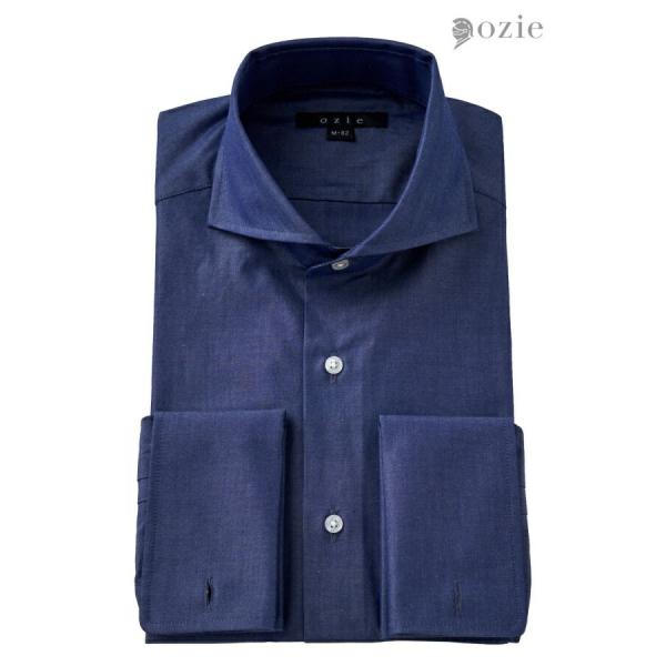 ワイシャツ メンズ 長袖 カッターシャツ yシャツ ビジネスシャツ ブロード 綿100％ プレミアム...