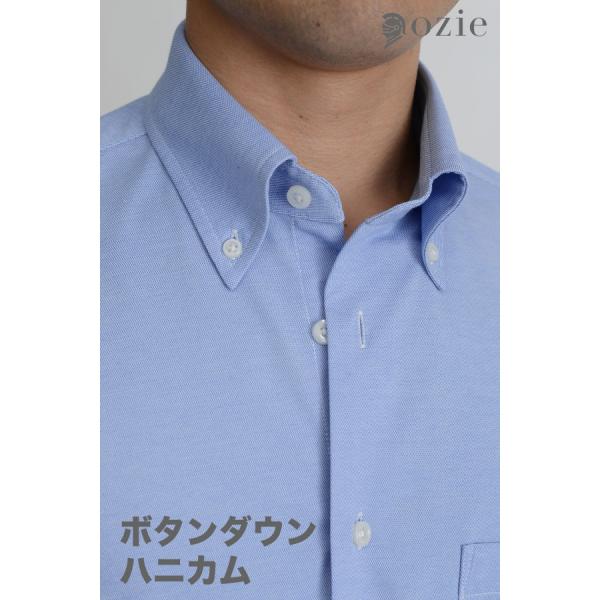 ノンアイロン スリムストレッチシャツ ノンストレス ノーアイロン  ワイシャツ ボタンダウン 長袖 ...