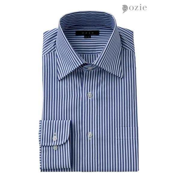 ワイシャツ メンズ 長袖 カッターシャツ yシャツ ビジネスシャツ 形態安定 ワイドカラー ブロード...