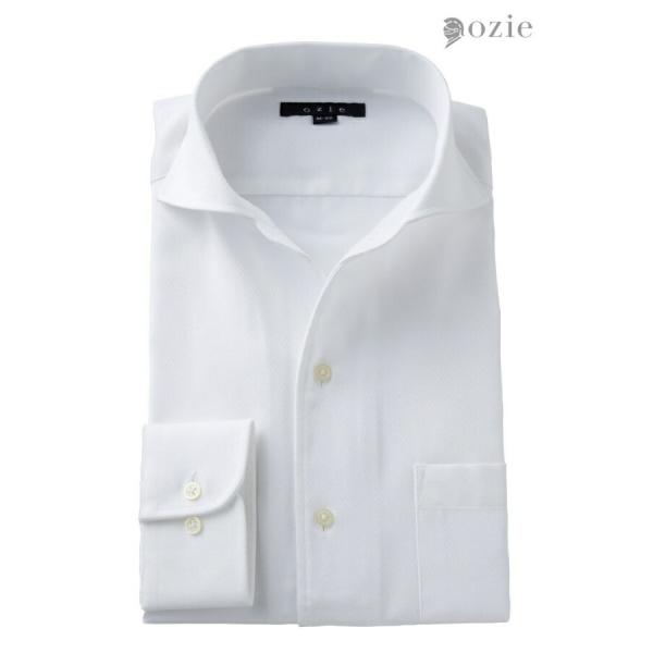 ワイシャツ メンズ 長袖 カッターシャツ yシャツ ビジネスシャツ 形態安定 プレミアムコットン 綿...