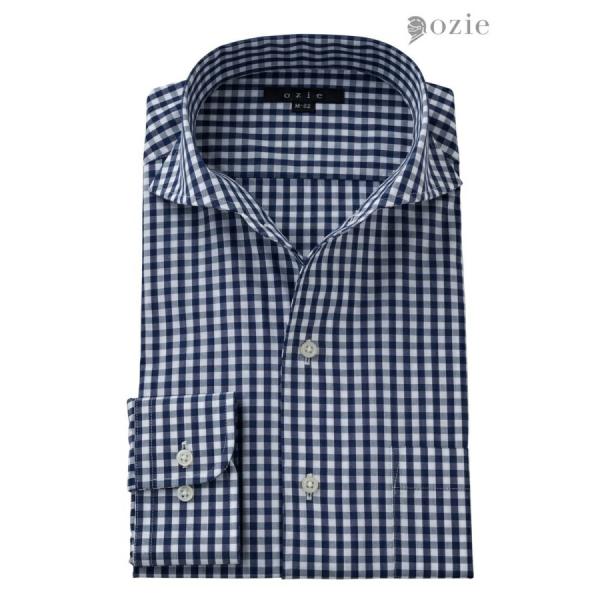 ワイシャツ メンズ 長袖 カッターシャツ yシャツ ビジネスシャツ プレミアムコットン 綿100% ...