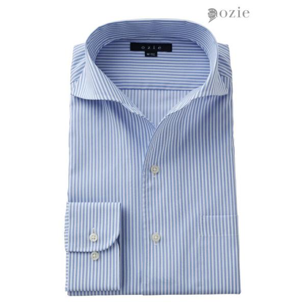 ワイシャツ メンズ 長袖 カッターシャツ yシャツ ビジネスシャツ 形態安定 イタリアンカラー ワイ...