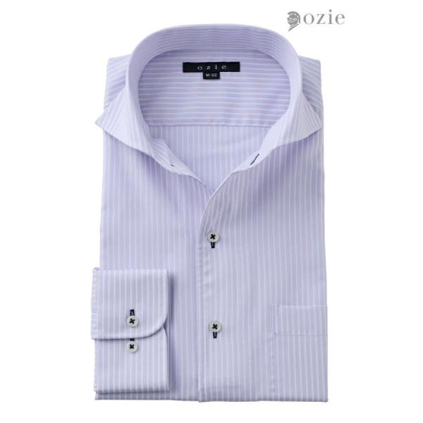 ワイシャツ メンズ 長袖 カッターシャツ yシャツ ビジネスシャツ 形態安定 イタリアンカラー ワイ...