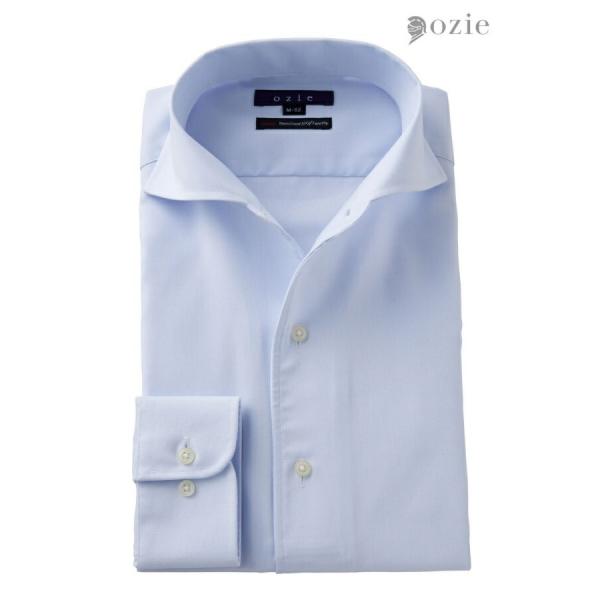 ワイシャツ メンズ 長袖 カッターシャツ yシャツ ビジネスシャツ イージーケア プレミアムコットン...