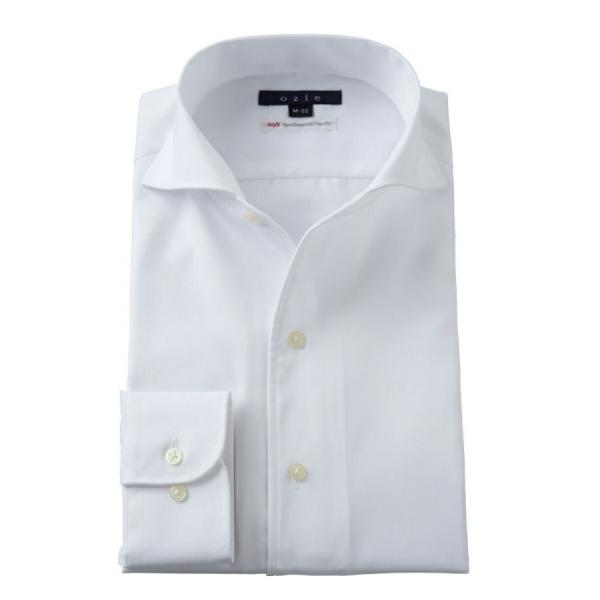 ワイシャツ メンズ 長袖 カッターシャツ yシャツ ビジネスシャツ イージーケア プレミアムコットン...