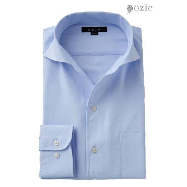 ワイシャツ メンズ 長袖 カッターシャツ yシャツ ビジネスシャツ 形態安定 イタリアンカラー ワイ...