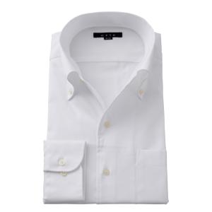 ワイシャツ メンズ 長袖 ビジネスシャツ Yシャツ ドレスシャツ 形態安定 綿100% イタリアンカラー ボタンダウン おしゃれ 大きいサイズ オックスフォード
