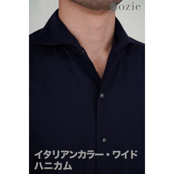 ノンアイロン スリムストレッチシャツ ノンストレス ノーアイロン  ビジネスシャツ イタリアンワイド...