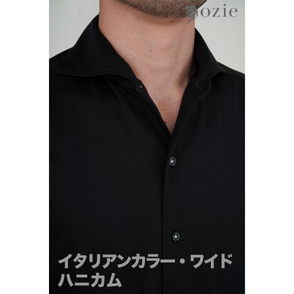ノンアイロン スリムストレッチシャツ ノンストレス ノーアイロン  ビジネスシャツ イタリアンワイド...