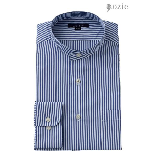 ワイシャツ メンズ 長袖 カッターシャツ yシャツ ビジネスシャツ 形態安定 スタンドカラー レギュ...