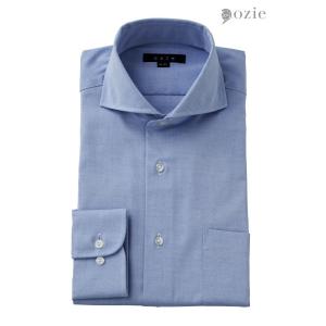 ozie（オジエ） ダブルカフス ワイシャツ ホリゾンタルカラー カッタ