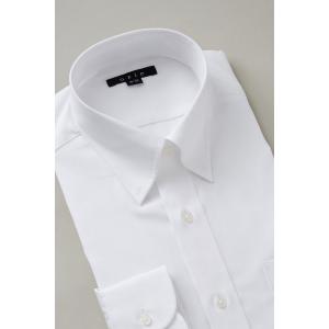 スナップダウン ワイシャツ メンズ 長袖 ホワ...の詳細画像3