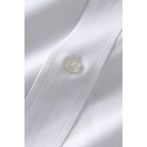 スナップダウン ワイシャツ メンズ 長袖 ホワ...の詳細画像5