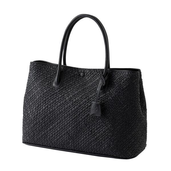 メンズ トートー バッグ 本革 ビジネスバッグ レザー 鞄 カバン イントレチャート 山羊革 ブラッ...