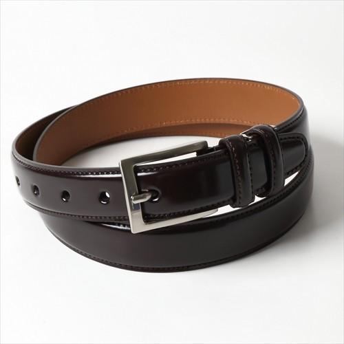 ベルト 馬革 コードバン ブラウン 日本製 オジエ ozie おしゃれ