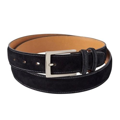 ベルト スウェード 牛革 ブラック 日本製 オジエ ozie おしゃれ