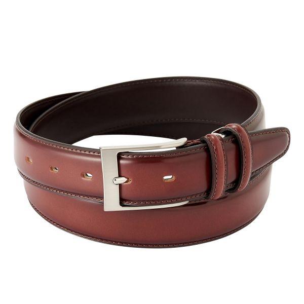 ベルト メンズ ビジネス アンティークレザー 牛革 本革 バックル レッド 赤 ブラウン 茶色 無地...