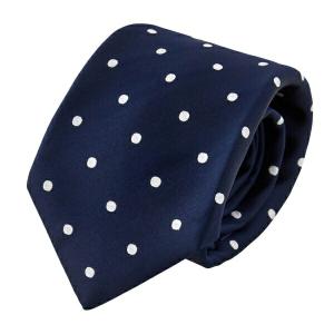 値下げ 〔未使用〕kiton セッテピエゲ ネクタイ ブルー 小紋 セッテピエゲ 小紋タイ ネイビー203 - オーダーシャツギフトなら