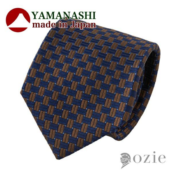 ネクタイ 山梨ファブリック アーカイブ ブラウン 日本製 小紋 おしゃれ シルク ギフト プレゼント...