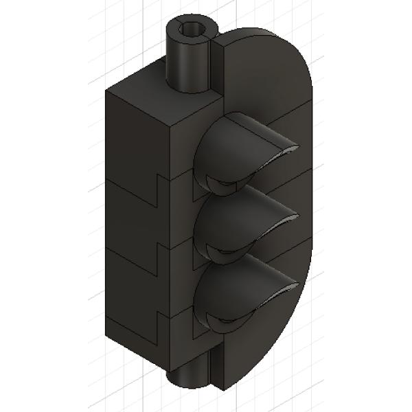 【N200F】新3D信号機3灯式支障回避左【Nゲージ】