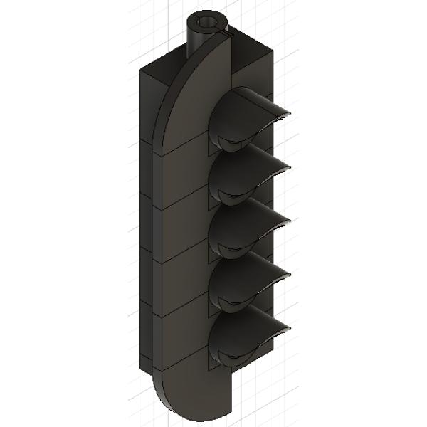 【N200K】新3D信号機5灯式支障回避右【Nゲージ】